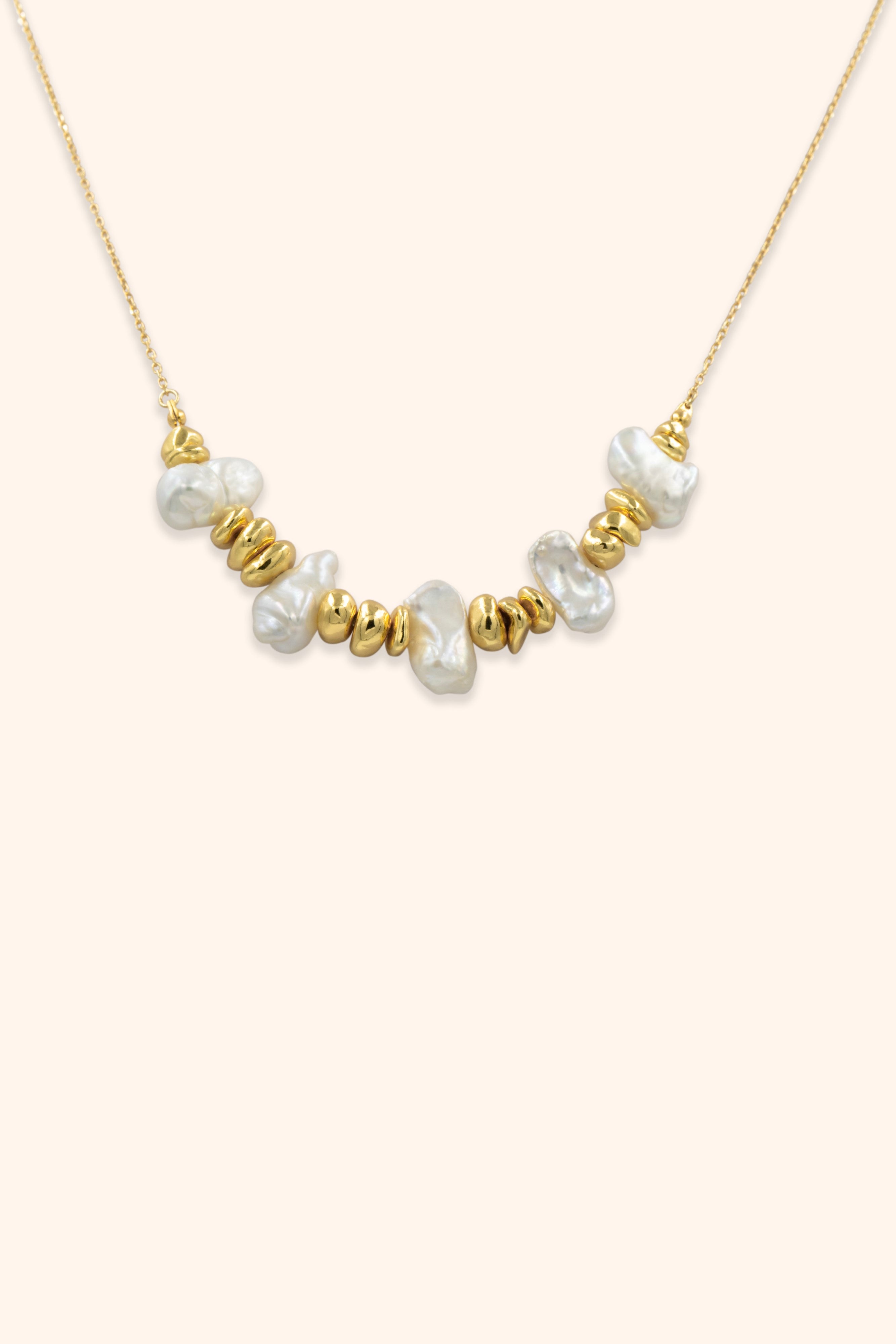 Pearlescent Baroque Necklace