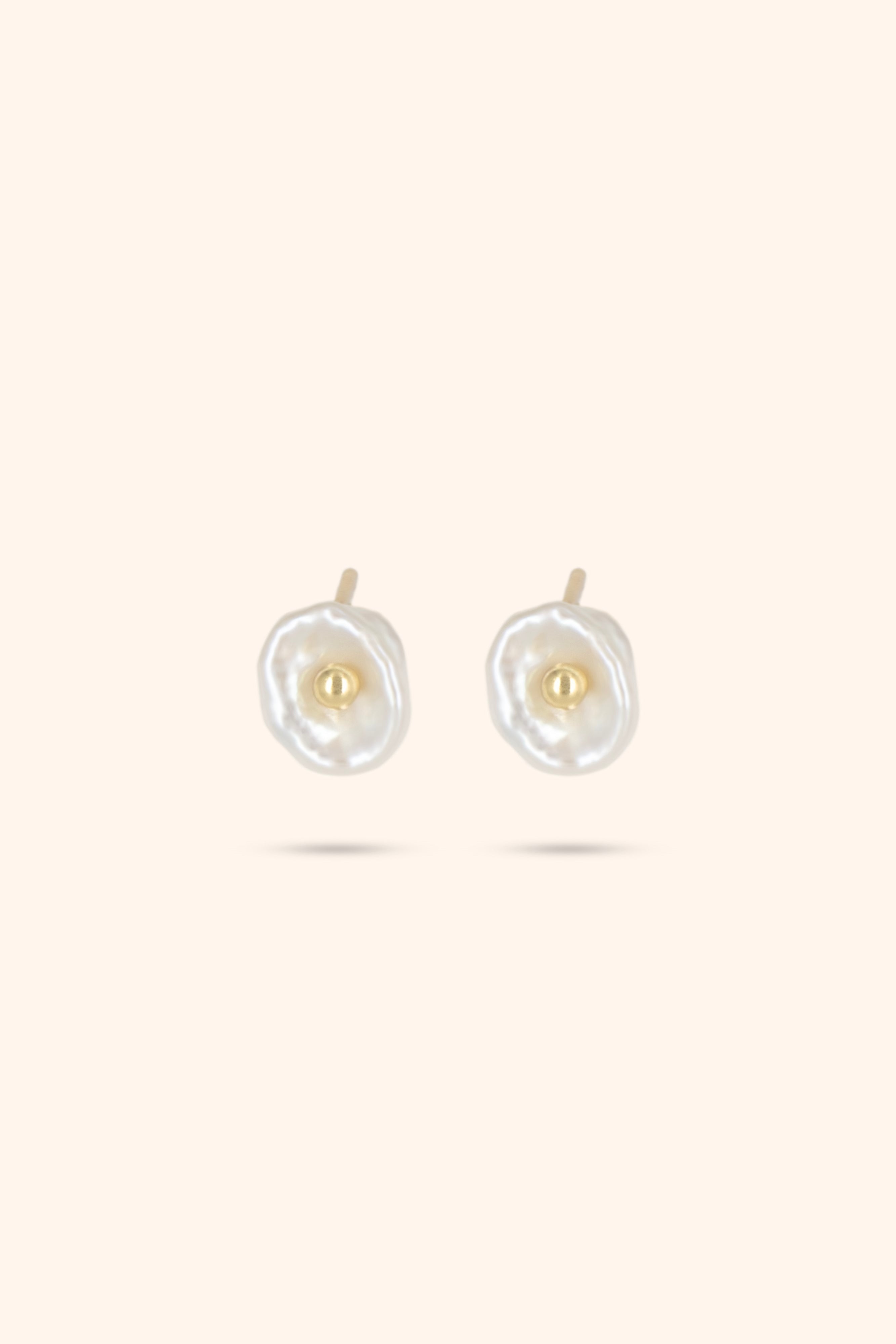 Pearlescent Shell Studs