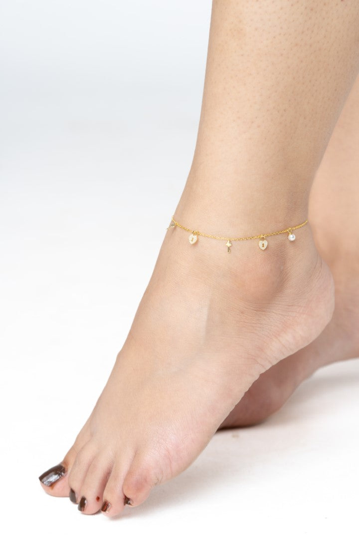 Lock Charm Anklet